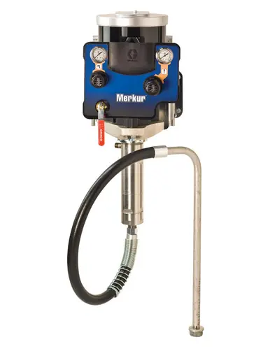 GRACO G03W03 - 3 1 Merkur Air Spray Package, 125cc, Wall, Pump /Gun Air Controls, Siphon Kit, Fluid