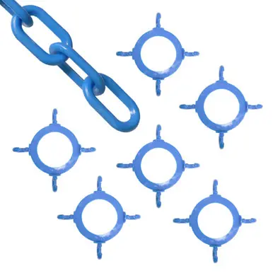 Mr. Chain 97424-KIT Cone Chain Connector Kit with Plastic Chain Sky Blue