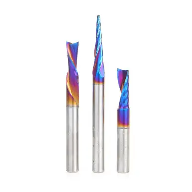 AMS-252-K 3-Pc CNC Spektra Extreme Tool Life Coated Signmaking Pack III, 1/4" Shank
