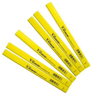 CH Hanson 10316 Medium Lead, Yellow Carpenter‘s Pencils (72pk)