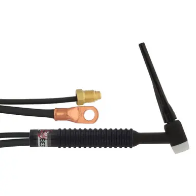 BEST WELDS 900-17-12-2 - 17 TIG Torch Package, Air Cooled, 150 A, Rigid Head, 2-Pc 12.5ft Cable,