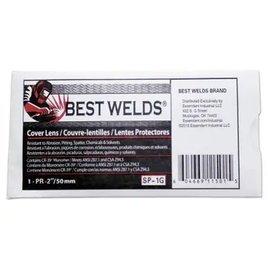 BEST WELDS 901-SP-1G - Cover Lens, 50 mm, 50% CR-39 Plastic, 2 PR