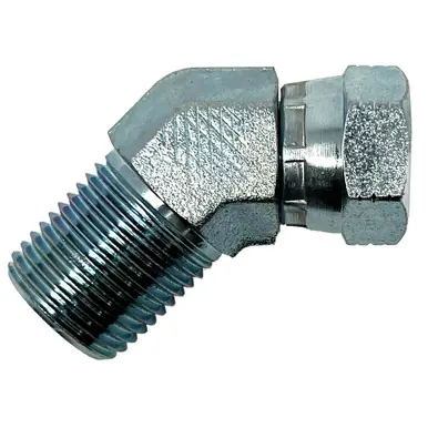 Reelcraft S257-63 - Swivel Union, 1/2" NPT(M) x 3/8” NPT(F) 45 Degree