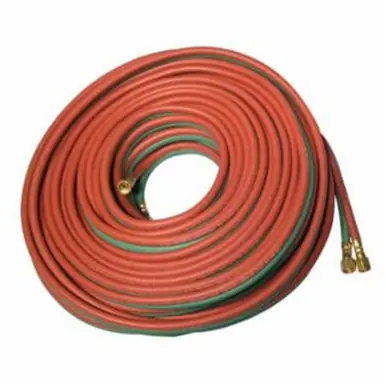 BEST WELDS 907-T508 - T-Grade Twin-Line Welding Hose, 3/8" x 50ft, BB Fittings, Fuel Gases & Oxygen