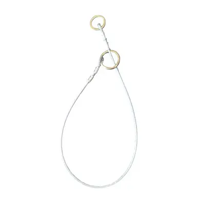 Safewaze FS830-C10 - 10‘ Coated Cable Cross-Arm Strap with Pass Through O-Rings