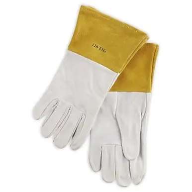 BEST WELDS 902-120TIG-S - 120-TIG Capeskin Welding Gloves, Small, White/Tan