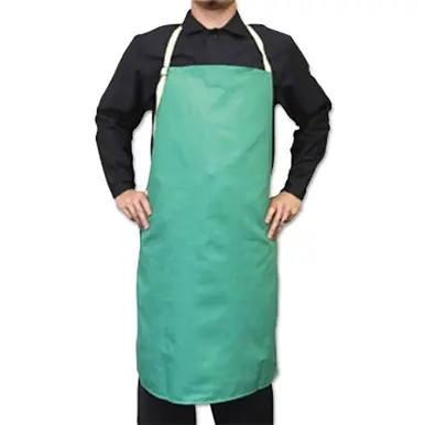 BEST WELDS 902-CA-400 - Flame-Retardant Sateen Bib Apron, 24" x 36" Visual Green