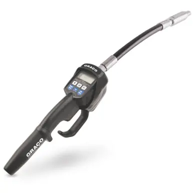 GRACO 24F892 - LDP5 Electronic Preset Meter - Flexible Extension - 1/2" Inlet - Trigger Guard &