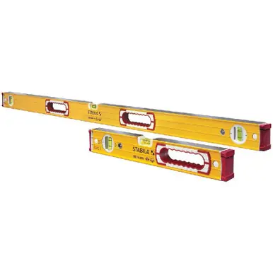STABILA 37816 - 2-Piece Aluminum Box Beam Level Set 16" and 48"