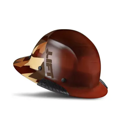 LIFT HDF50-20CD - DAX Fiber Resin Full Brim Hard Hat (50/50 Desert Camo Gloss)