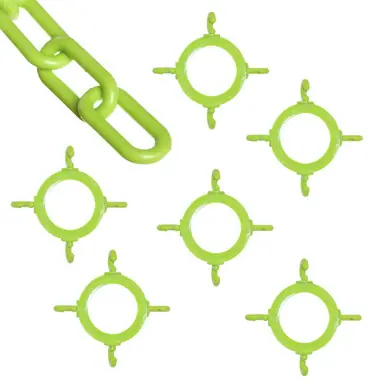 Mr. Chain 97414-KIT Cone Chain Connector Kit with Plastic Chain Safety Green