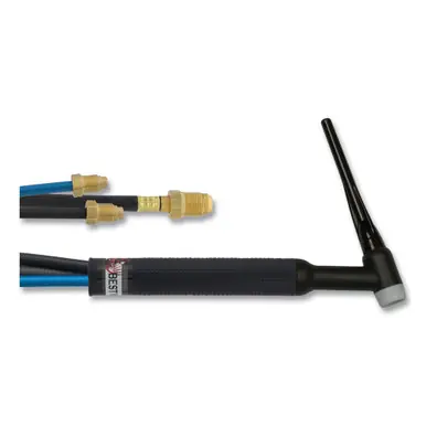 BEST WELDS 900-18F-25-R - 18F TIG Torch Package, Water Cooled, 350 A, Flex Head, 1-Pc 25ft Cable,