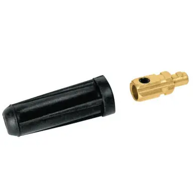 BEST WELDS 900-SK-70 - Dinse Style Cable Plug & Socket, Male, Ball Point Connection, 1/0-2/0 Cap,