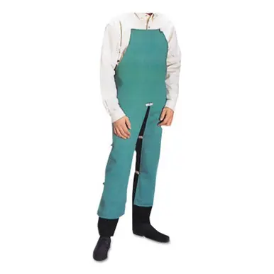 BEST WELDS 902-CA-300-S - Sateen Split Leg Bib Apron, 24" x 36" Sateen, Visual Green