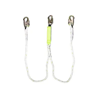 Safewaze FS33216 - 6‘ Dual-Leg PolyDac Rope Lanyard