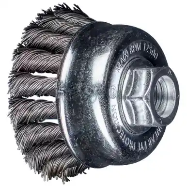 PFERD 145463 2-3/4" PSF Knot Cup Brush .020 CS Wire, 5/8-11 Thread (ext.) (10pk)