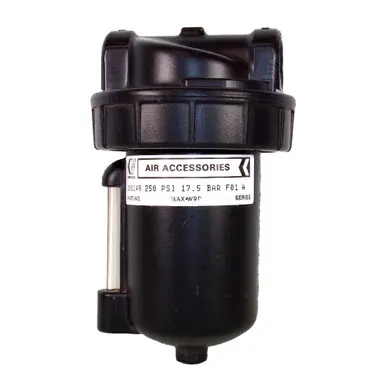 GRACO 106149 – Air Filter, 1/2" NPT(F), 40 Micron, Manual Drain, 250 PSI
