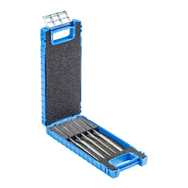 PFERD 04012 - 5-1/2" Diamond Needle File Set, 5 Pieces, Coarse Cut