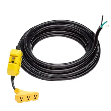 Reelcraft 602497 - 12/3 x 45ft Replacement GFCI Triple-Tap Cord for L-4545-123-9G