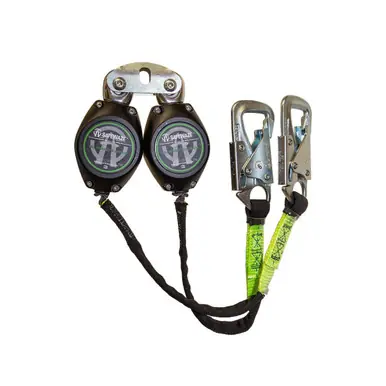 Safewaze FS-FSP14075-W-TBH - Class 1 7‘ Dual Leg Retractable w/ Tie-Back Hooks