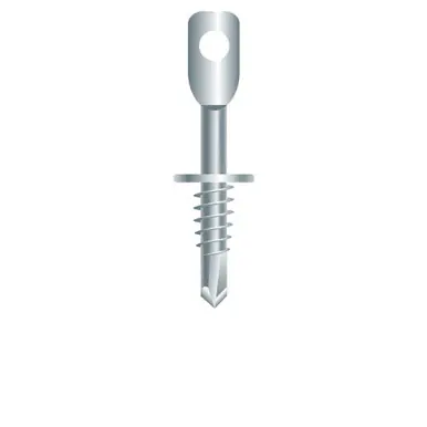 Strong-Point EA2 - 1/4 x 2" Acoustical Self-Drilling Eye Lag Screw, Zinc 1000ct