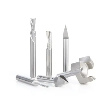 AMS-260 6-Pc CNC Master Set, 1/4 Inch Shank