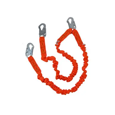 Safewaze FS88591 - VLINE 6‘ Dual-Leg Low-Profile Lanyard w/ Snap Hooks