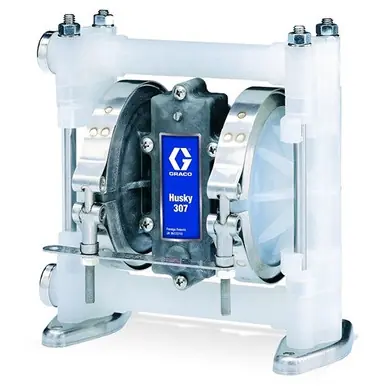 GRACO D32331 - Husky 307 PP 3/8" NPT Standard Pump PP Center Section, SS Seats, SS Balls & PTFE