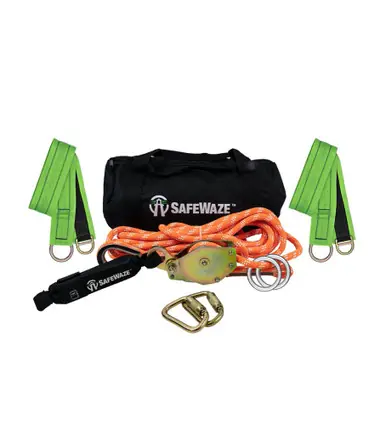 Safewaze 019-8007 - 100‘ 2-Person Portable Kernmantle HLL / Sling Anchor