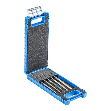 PFERD 04025 - 5-1/2" Diamond Needle File Set, 5 Pieces, Medium Cut