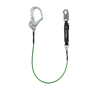 Safewaze 019-2013 - Leading Edge 6‘ Energy Absorbing Lanyard w/ Rebar Hooks