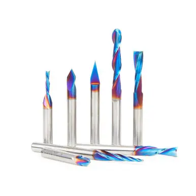 AMS-221-K 8-Pc CNC General Purpose III Spektra Set, 1/4" Shank