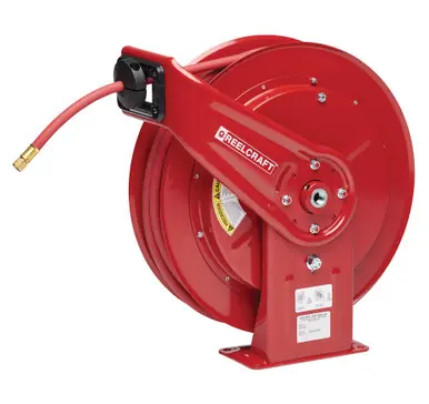 Reelcraft SWHD76100-OLPT - 3/8" x 100 ft. Single Line Welding Hose Reel T-Grade