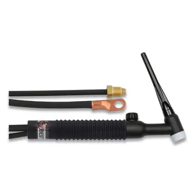BEST WELDS 900-26FV-25-2 - 26FV TIG Torch Package, Air Cooled, 200 A, Flex Head w/ Valve, 2-Pc 25ft