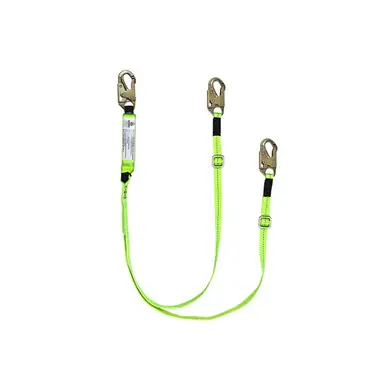 Safewaze FS561-AJ - 6‘ Adjustable Dual-Leg Energy Absorbing Lanyard w/ Snap Hooks