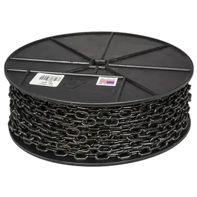 Mr. Chain 00103 3/4" x 200‘ Reel Plastic Barrier Chain Reel Black