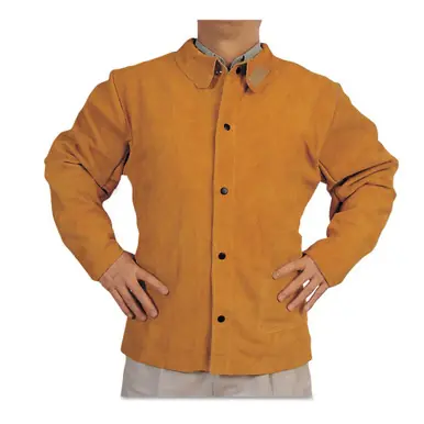 BEST WELDS 902-Q-1-L - Q-Line Leather Jacket, Large, Golden Brown