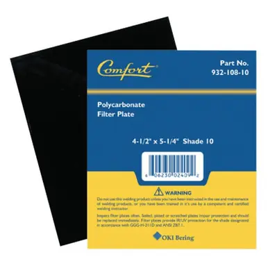 BEST WELDS 901-932-108-10 - 2" Shaded Filter Lens, Shade 10, 5-1/4" x 4-1/2" Polycarbonate