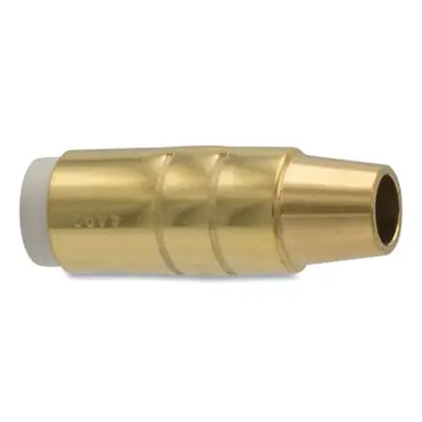 BEST WELDS 900-4492 - MIG Gun Nozzle, 9/16" Bore, Brass, Bernard Style, Heavy-Duty, Insulated, (2pk)