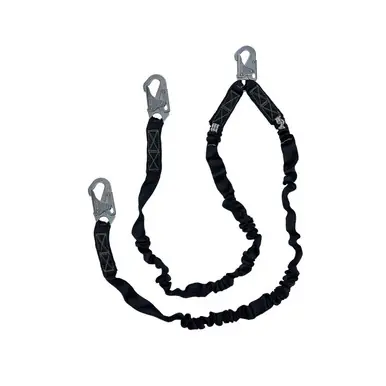 Safewaze FS88581 - VLINE 6‘ Dual-Leg Low-Profile Lanyard w/ Snap Hooks