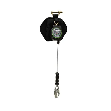 Safewaze SW-8008-11LE - 11‘ Single Leg Leading Edge Cable Retractable w/ Steel Snap Hook