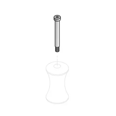 Reelcraft S279-123 - Socket Head Shoulder Screw, 3/8" x 2-3/4", for 3-Way Roller Guides