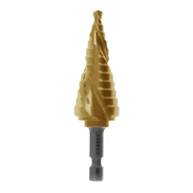 MK Morse SDSS06TIN - Step Drill 3/16" to 3/4" by 16ths, TiN coated