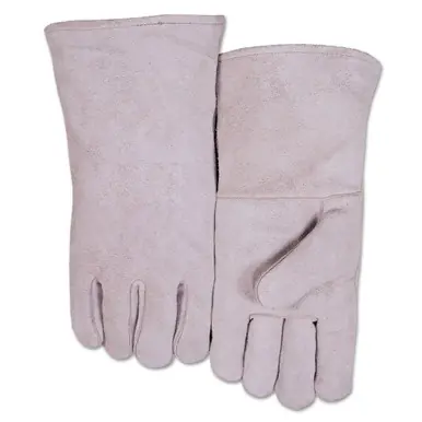 BEST WELDS 902-300GCS - Leather Welder‘s Gloves, Shoulder Split Cowhide, Small, Blue
