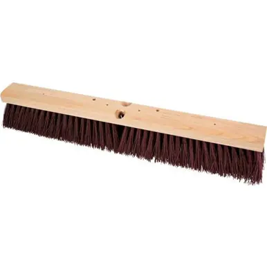 PFERD 89287 24" Coarse Sweep Floor Brush, Maroon Synthetic Fill, 3" Trim (12pk)