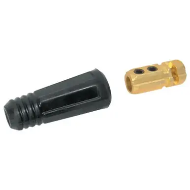 BEST WELDS 900-BK-95 - Dinse Style Cable Plug & Socket, Female, Ball Point Connection, 3/0-4/0 Cap,