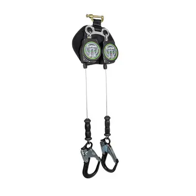 Safewaze SW-8008-11LE-RBH-ALU-DL - 11‘ Dual Leg Leading Edge Cable Retractable with Aluminum Rebar
