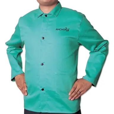 BEST WELDS 902-CA-1200-XL - Flame Retardant Sateen Jacket, X-Large, Visual Green