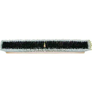 PFERD 89223 24" Fine Sweep Floor Brush, Flagged Silver Plastic Fill, 3" Trim (12pk)