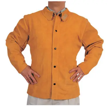 BEST WELDS 902-Q-1-M - Q-Line Leather Jacket, Medium, Golden Brown